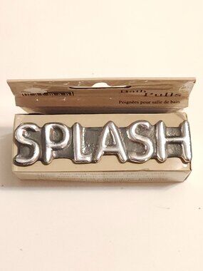 HARMAN BATH Pulls "SPLASH" Bath Drawer Pulls Cabinet Hardware 3.75" H New